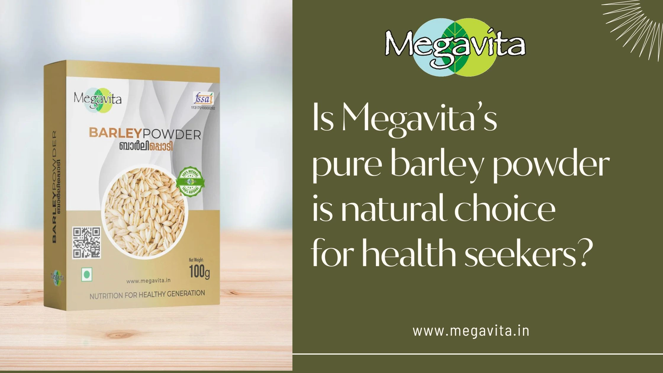 Is Megavita pure barley powder is natural choice for health seekers?