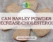 Can Barley Powder decrease Cholesterol?
